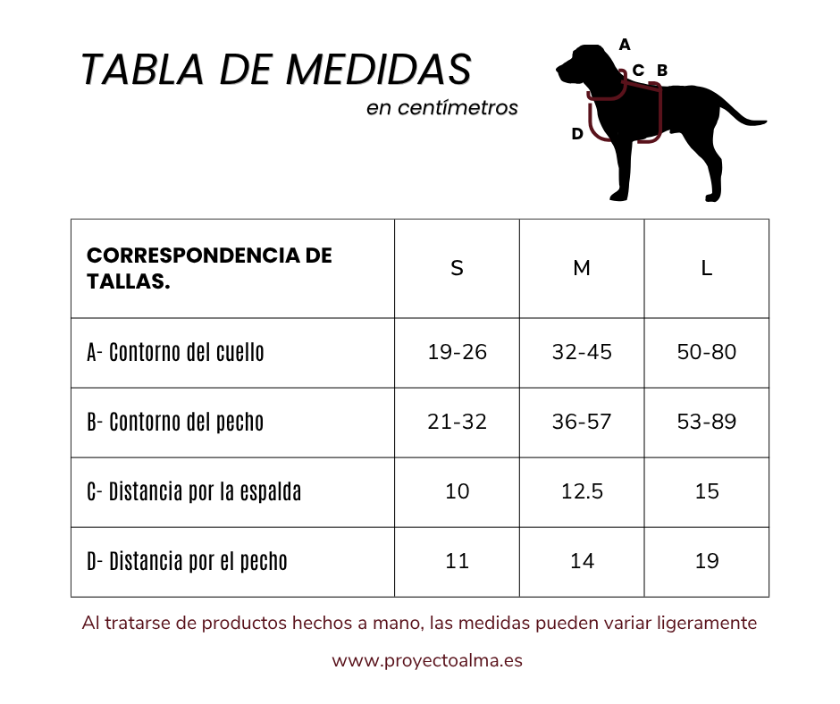 Arnés para perro modelo Alma